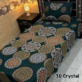 4 Pieces Crystal Cotton Single Pair Bedsheet  SB 511